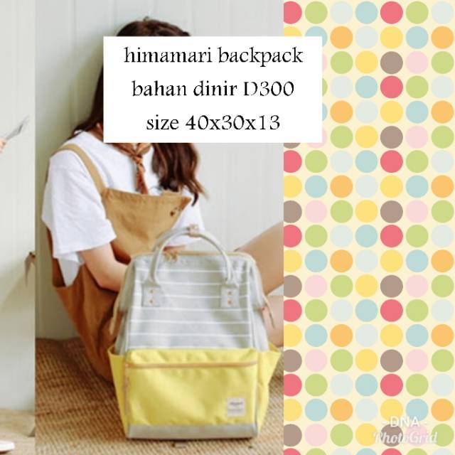 Backpack himamari dna tas ransel simple / tas korea