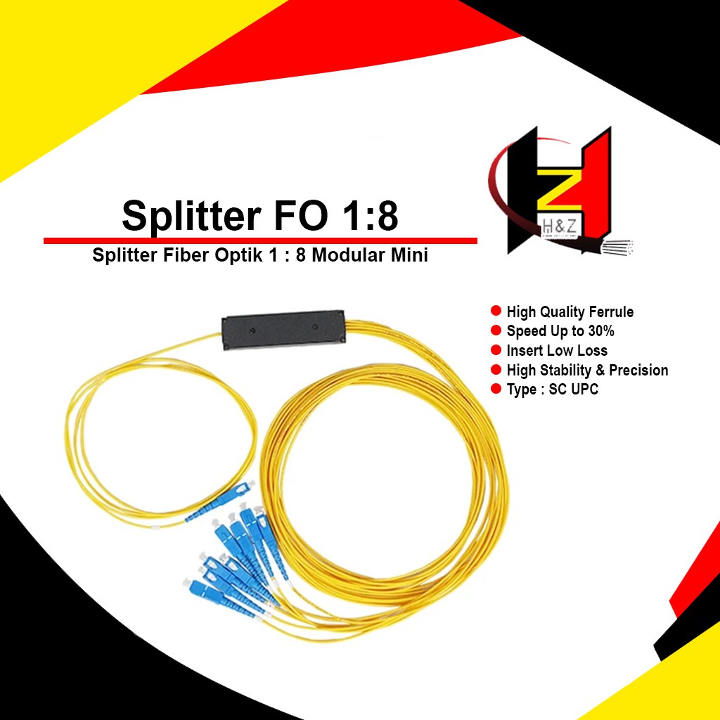 Splitter Modular MINI 1:8 SC UPC / Spliter 1:8 Modular Mini SC UPC/Passive Splitter