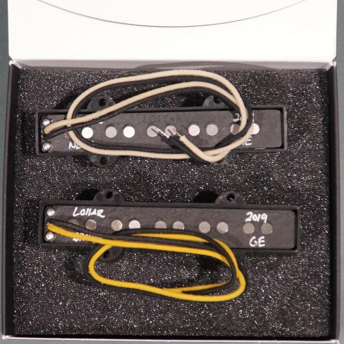 Set Of 2 Lollar Pickups Jazz Bass Style 5-String Handmade In Usa
