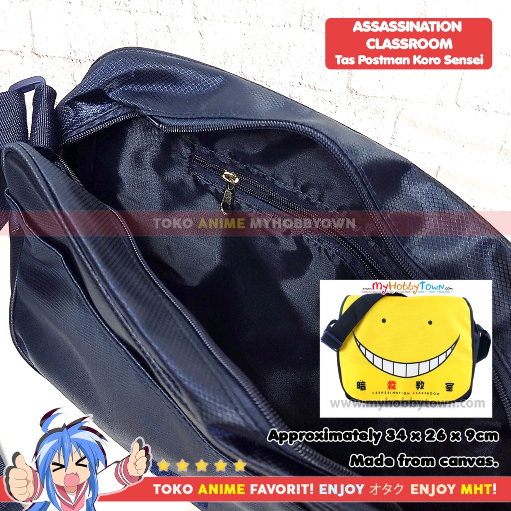 Tas Selempang Anime Assassination Classroom Ansatsu Kyoshitsu Koro Sensei Postman Messenger Bag