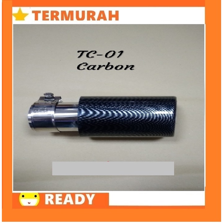 Ujung Knalpot Kenalpot Belakang Mobil Model Carbon Tipe TC-01 Cocok Untuk Mobil Pajero Innova Fortun