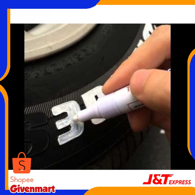 Spidol Marker Ban Permanen Untuk Ban Mobil