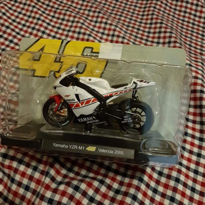 Diecast Miniatur Motogp Leo Models Valentino Rossi 2005 Valencia - Termurah 