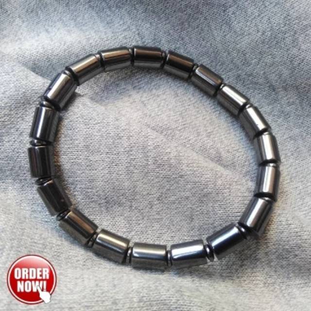 Gelang Kesehatan - Gelang Pria - Giok Hitam Black Jade Magnet