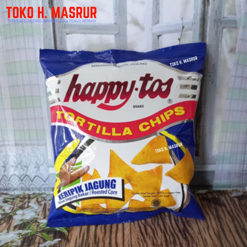 

Keripik Jagung Tortilla Chips Happy.tos Tanggung 55gr