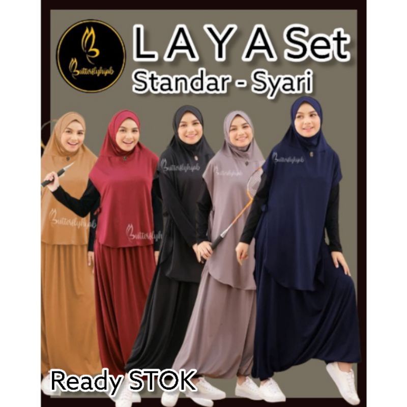 HIJAB SPORTY LAYA • LAYA SET SPORTY • VIENNA SET SPORTY © BUTTERFLY