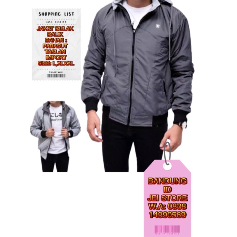 JAKET BULAK BALIK DC