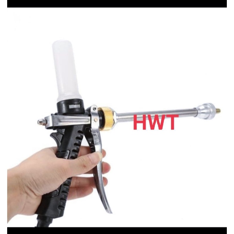 Water Jet Gun Sprayer Besi Metal Dengan Tabung Sabun Untuk Pompa DC