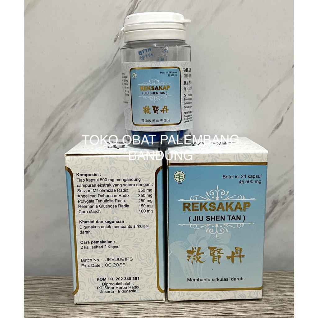 REKSAKAP 24 KAPSUL JIU SHEN TAN JIU SHEN DAN GINJAL NEFRITIS KREATIN uremia neprhasenia JIUSHENDAN J