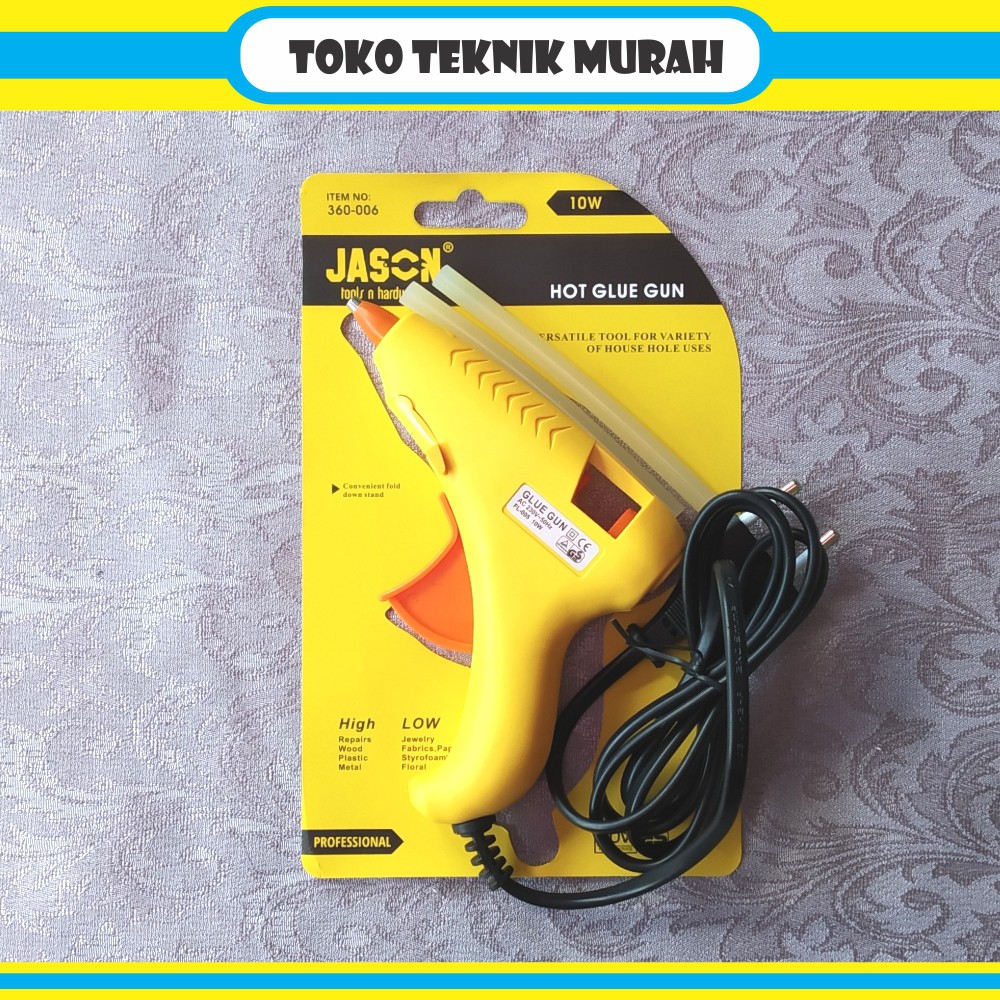 Glue Gun 10 W / Lem Tembak Kecil / Hotmelt Glue Gun JASON