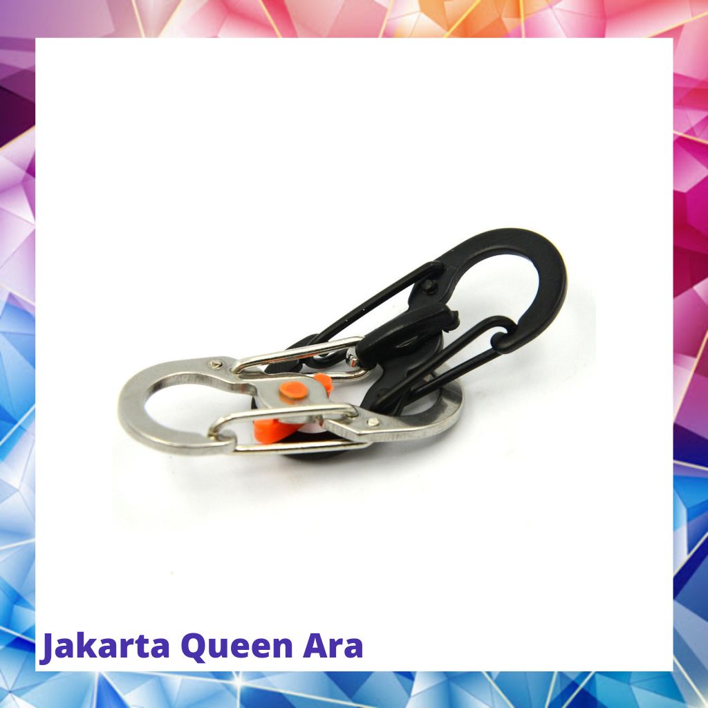 S-Biner Carabiner Pengait Metal Spring Hook - S121