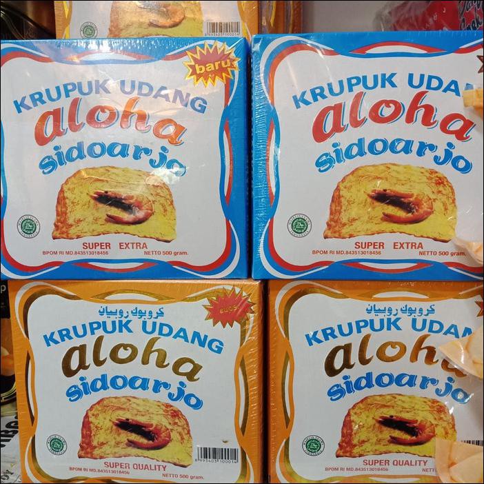 

KERUPUK UDANG ALOHA SIDOARDJO (500GRAMS) - BIRU