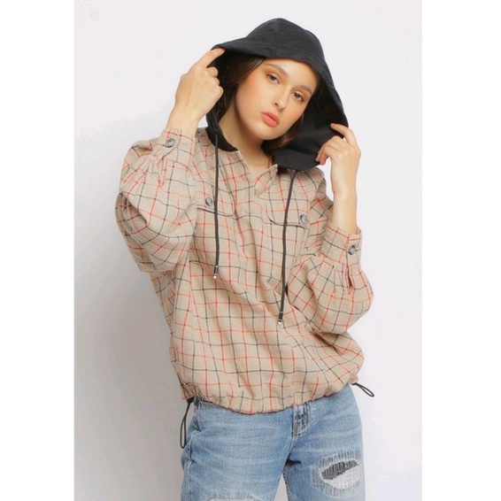 Kemeja Hoodie Wanita Lois Jeans Original WJK 747