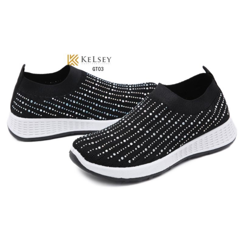 Kelsey Sepatu Slip On Flyknit  Wanita GT03