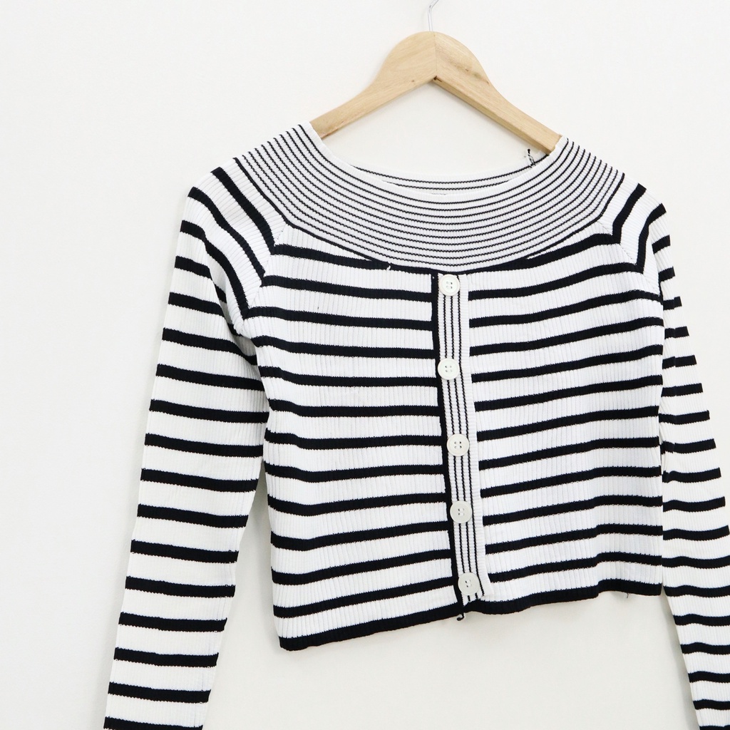 Jennei stripe knit top -Thejanclothes