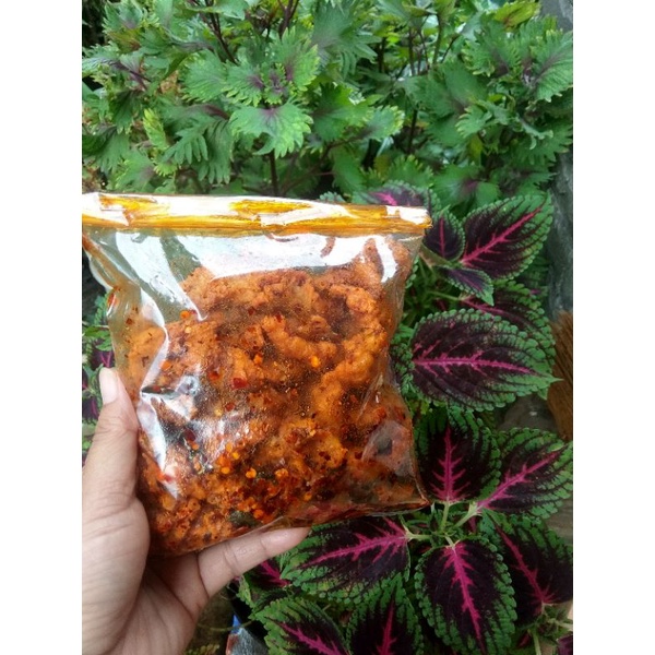 

usus krispi extra pedas 250 grm/usus krispi daun jeruk/ seblaksultan