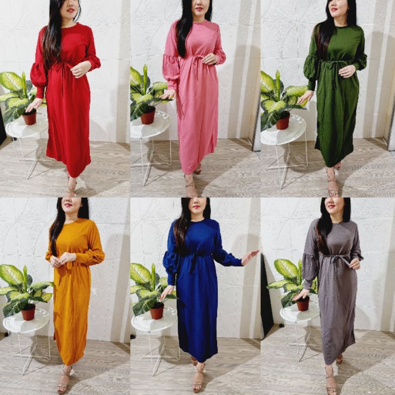 GAMIS PLISKET PANJANG PLEATED SKRIT FLARE /  BAHAN HAYGET SUPER LEMBUT