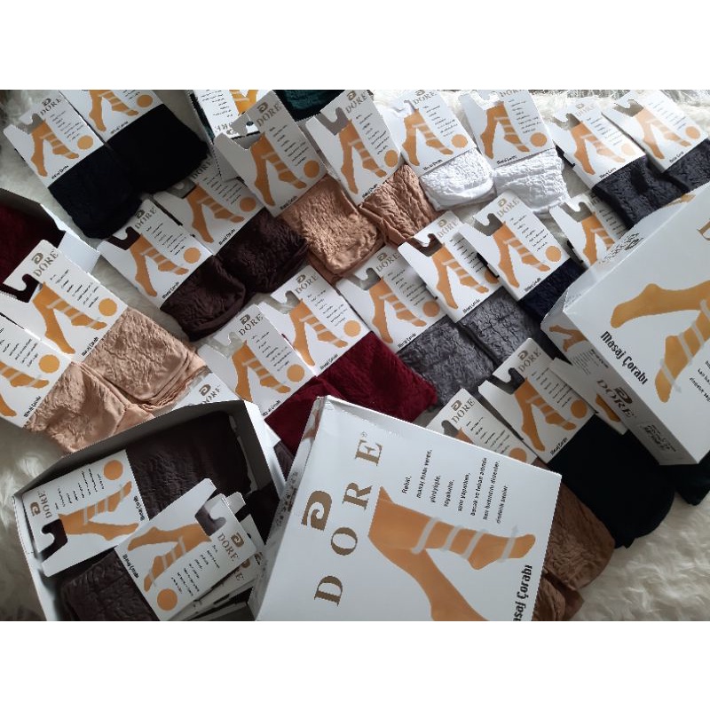 ❤Harga Opening❤ Dore masaj corap kaos kaki made in Turki Turkey Turkish stocking ve opaque socks gül gul dian pelangi basic Nabnib EUROP muslimah premium gul.socks gül.socks zysku xena-2