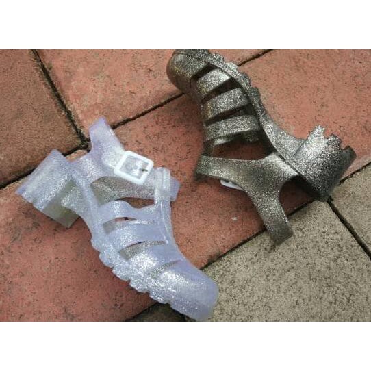 JSH3 JELLY SHOES WEDGES BARA BARA SEPATU KARET IMPORT HX002G OLLQ