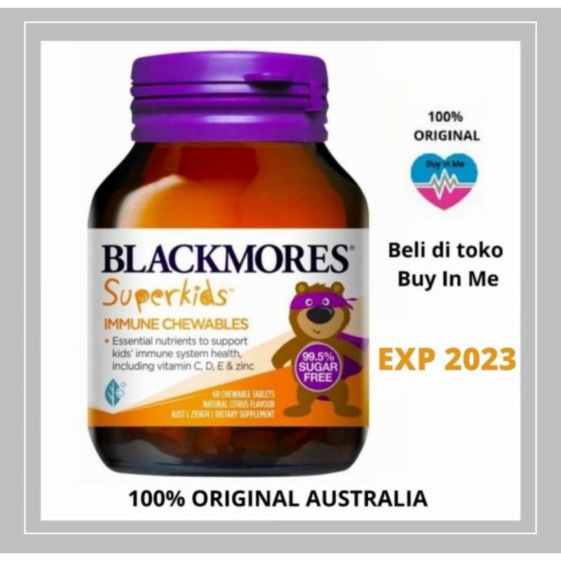 Blackmores Immune Chewable - Blackmores Superkids Immune Chewables isi 60 - Blackmores Superkids Imm