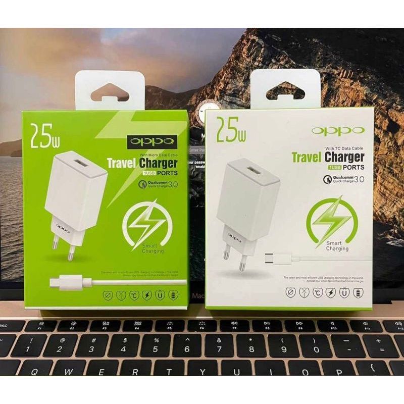 Charger OPPO AK779/Tc Travel Charger OPPO AK-779 Micro USB/Type C Fast Charging Original 100%