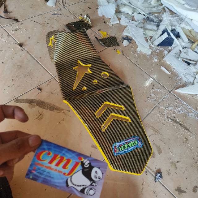 Jok motor new vixion karbon lubang variasi - jok motor vixion new kulit karbon modifikasi nva nvl