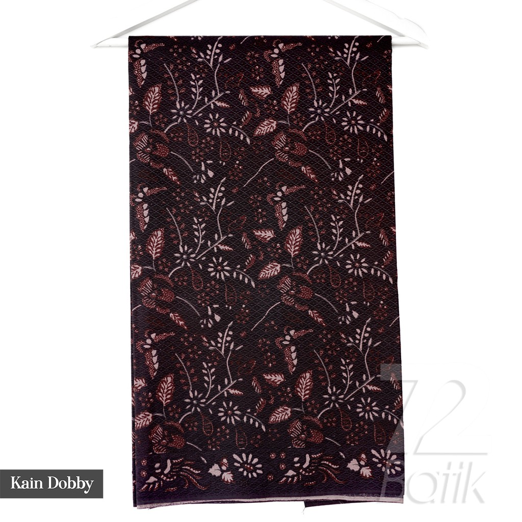 KAIN BATIK PREMIUM Dobby Motif Kupu Kembang Warna Hitam Ireng Coklat Cokelat 727511 Cap 72 Jarik Jarit Samping Kebat Panjang Batik Dobby Modern Premium Bahan Seragam Batik Pernikahan Kantor Keluarga Murah Kamen Jadi Batik Bali Lembaran