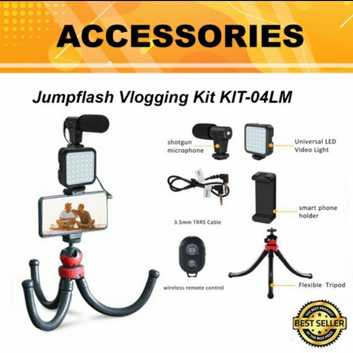 VLOGGING KIT KIT-04LM / VLOGGING KIT + TRIPOD WIRELESS REMOTE LIGHTING