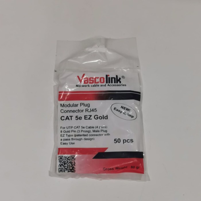 Connector Vascolink Cat 5e (50 Pieces)