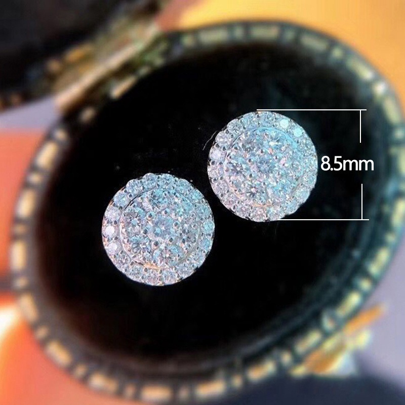 Fancyqube Anting Stud Serbaguna Warna Silver Untuk Wanita