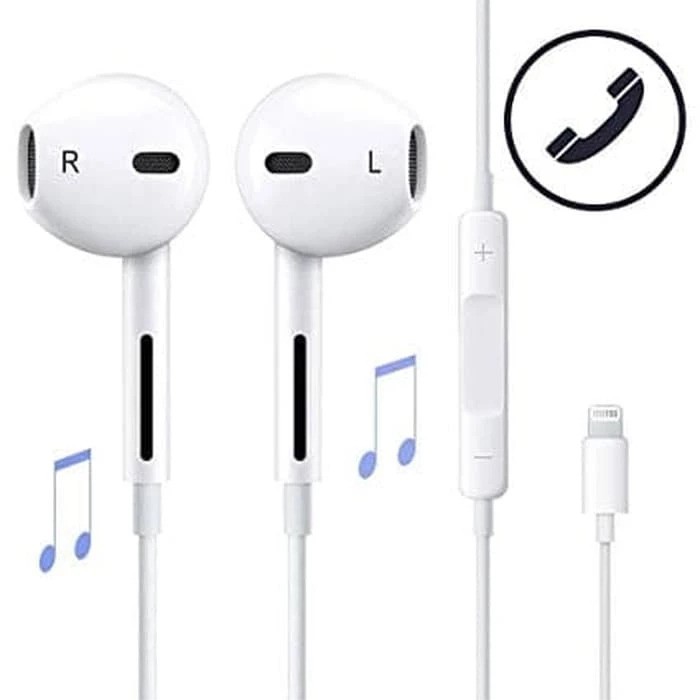 Headset Earphone Lightning Handsfree - NON PACKING