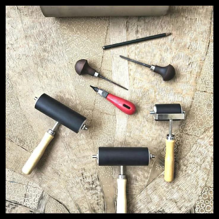 

Roll Lino Cut, Roll Grafis, Roll Karet, Brayer, 10 Cm