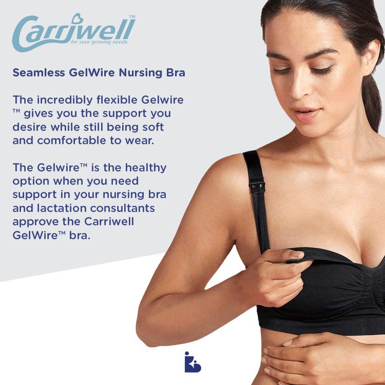 Carriwell Seamless GelWire Nursing Bra