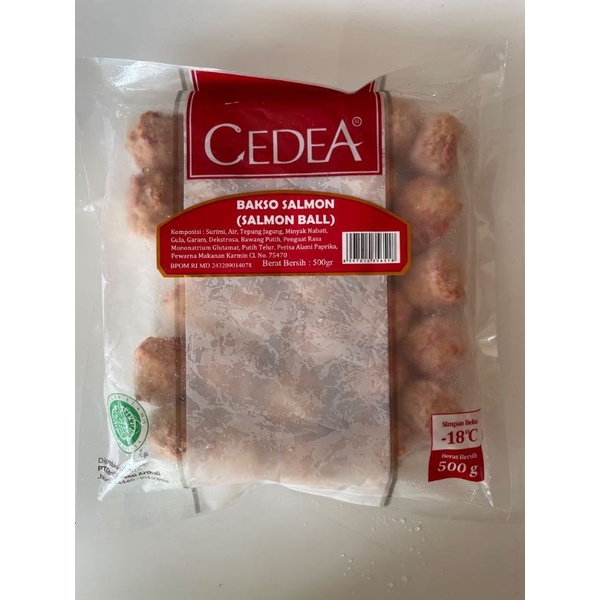 

Cedea bakso salmon ball 500gr