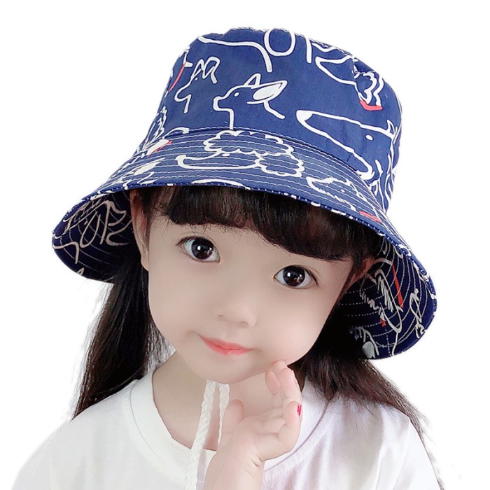 Topi Anak Pria Wanita Ceria Penuh Warna Motif Cute Super Lucu