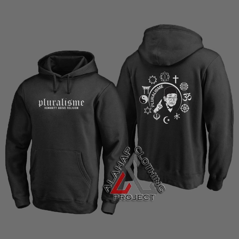 Jaket Hoodie Sweater Dewasa Remaja Pluralisme Humanity Above Region