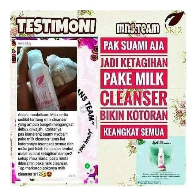 Milk Cleanser SR12 tube / Pembersih / cleanser / double cleanser