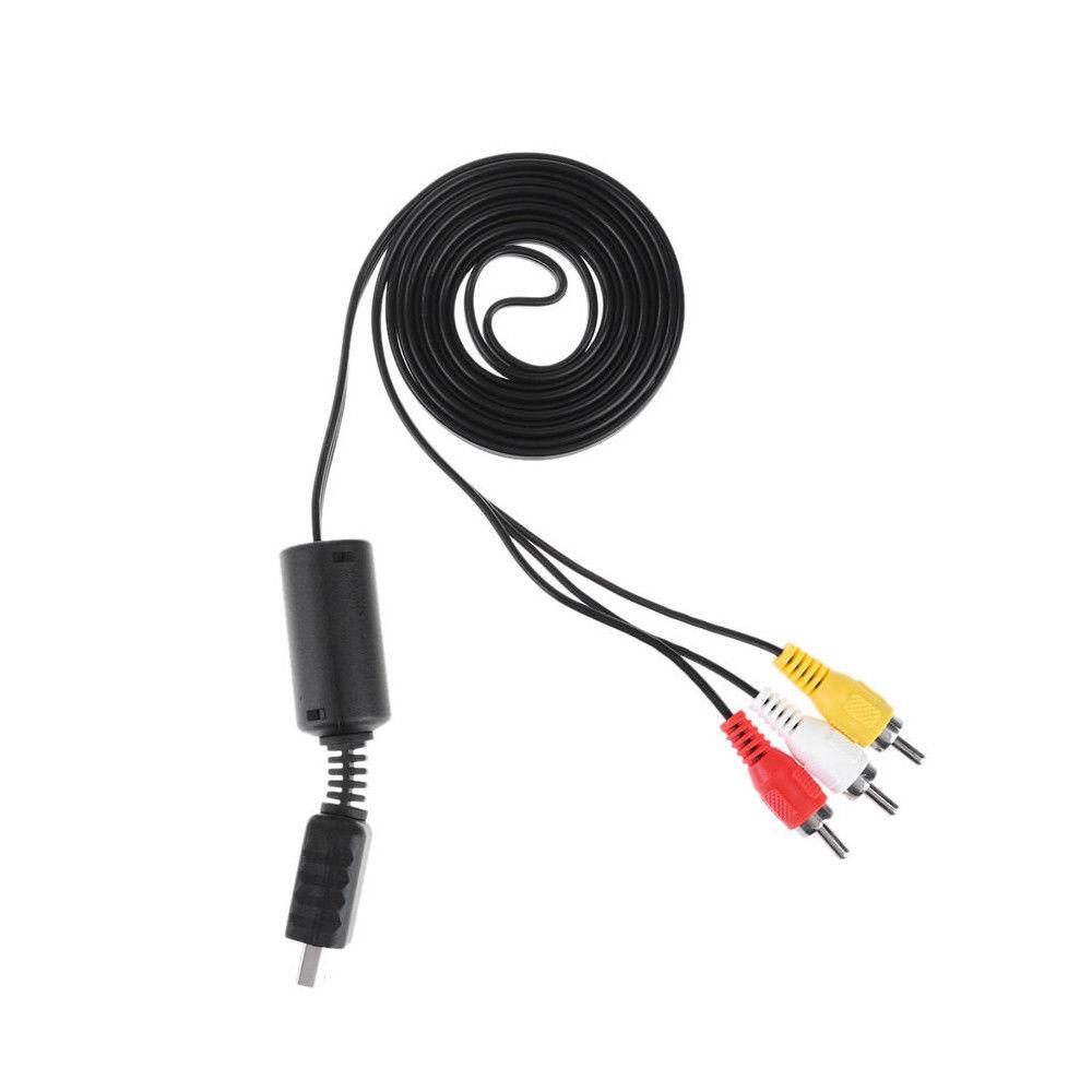 POPULAR Populer Video/Kabel Audio 1.8m Kabel AV Multi Out Hitam Untuk Sony Playstation PS PS2 PS3