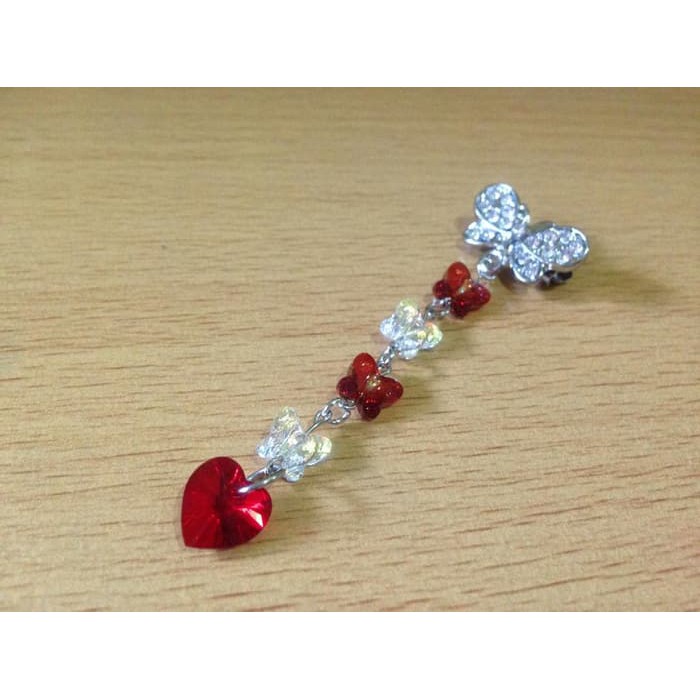Bros Dagu Juntai Swarovski Asli Kupu