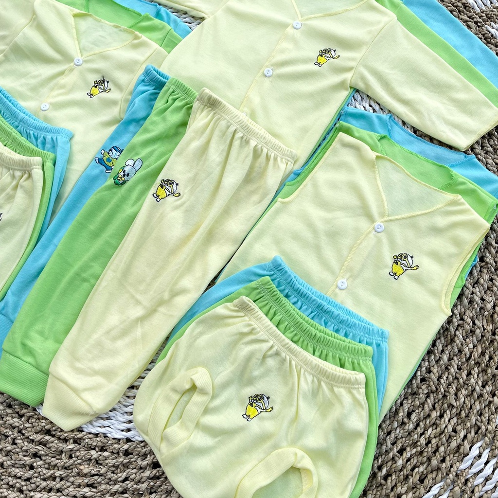 18 PCS Baju Bayi Baru Lahir Bordir Celana Bayi Setelan Bayi Baju Bayi Newborn Baju Bayi Baru Lahir  SERIES BABY Baju Bayi Kekinian