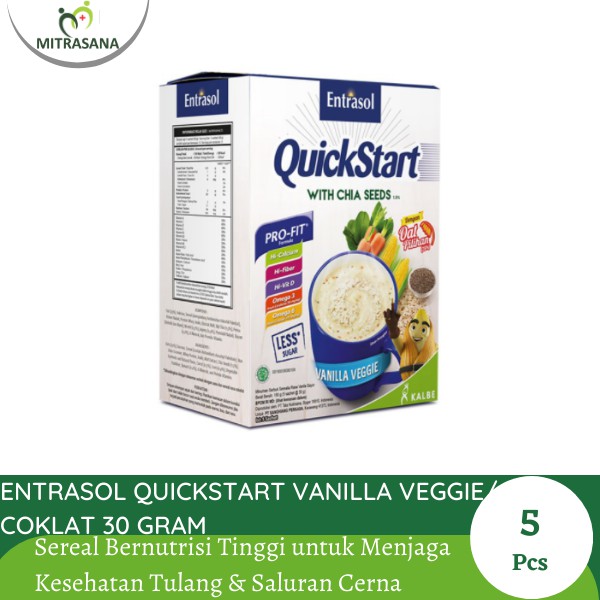 Entrasol QuickStart Vanilla Veggie / Coklat 5x30gr