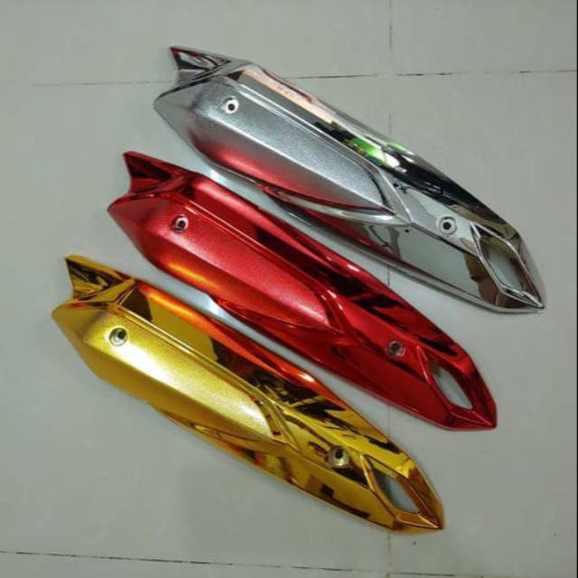 Cover Tutup Knalpot Lexi 125 Variasi Chrome