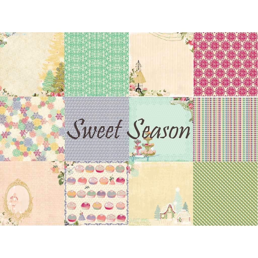 

12x12 Paket Kertas Scrapbooking "a Sweet Season" (12 lembar)