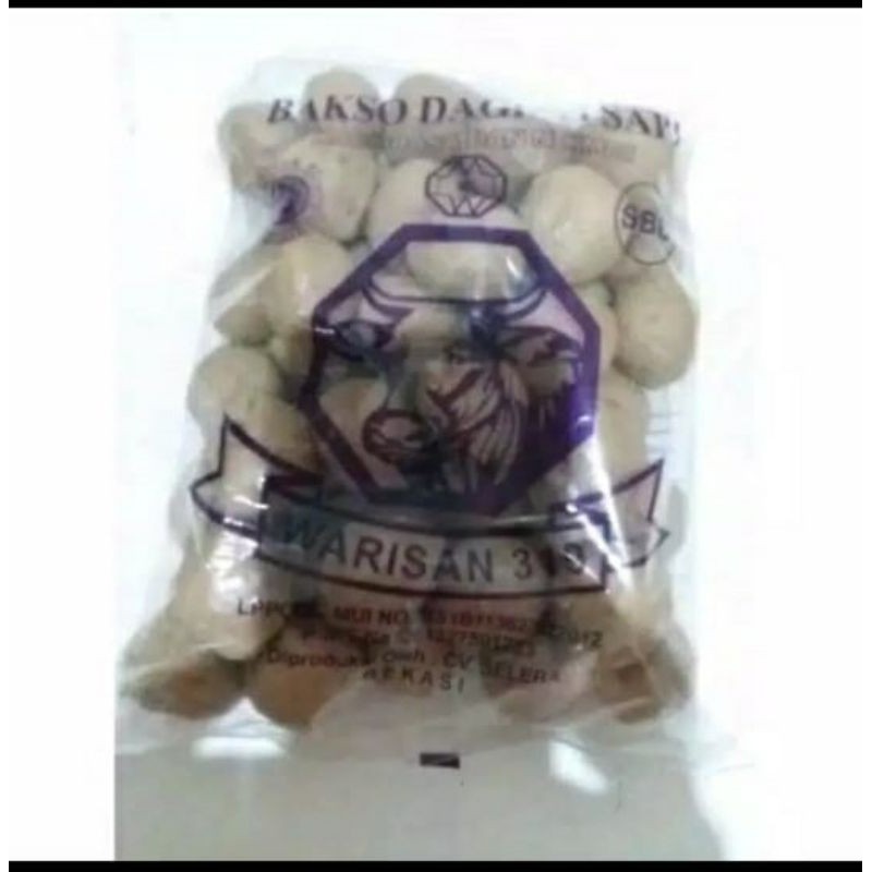 

BAKSO WARISAN 319 SBB isi 50pcs.Bakso warisan.Bakso murah
