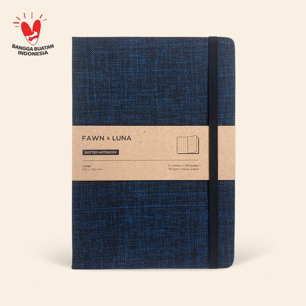 

Fawn & Luna - DEEP NAVY - Notebook Large A5 - Buku Jurnal/Agenda/Diary/Catatan
