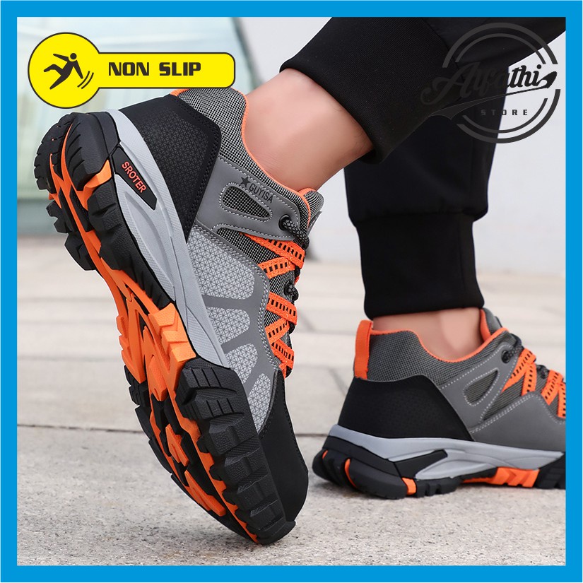 AlFathi Sepatu Safety Sport New Ori By Guyisa Abu Orange