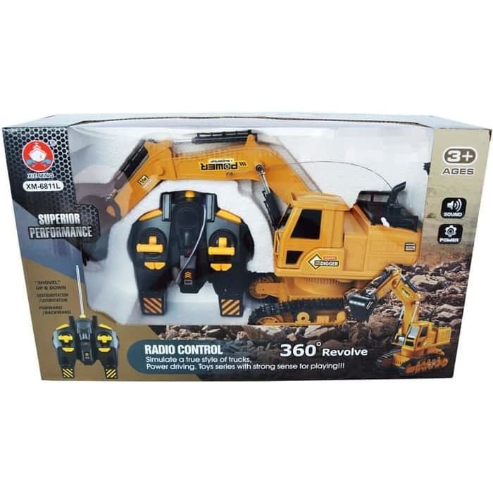 M155 Mainan Truk Excavator Remote Control RC Digger Truk keruk