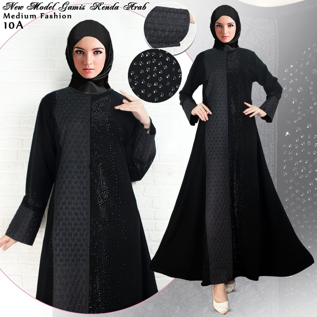 Gamis Hitam Renda