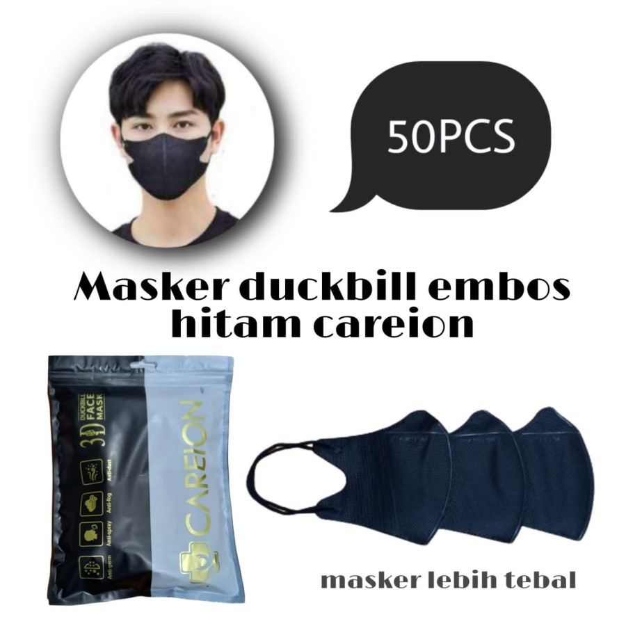 MAKSER DUCKBIL EMBOS FULL COLOUR 3PLY SERIES WARNA FACE MASK ISI 50