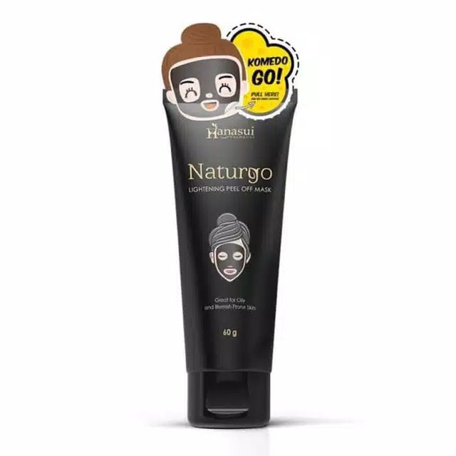 ❣️Rakkistore99❣️Hanasui Naturgo Lightening Peel Off Mask (Tube Black) 60g (100% Original)